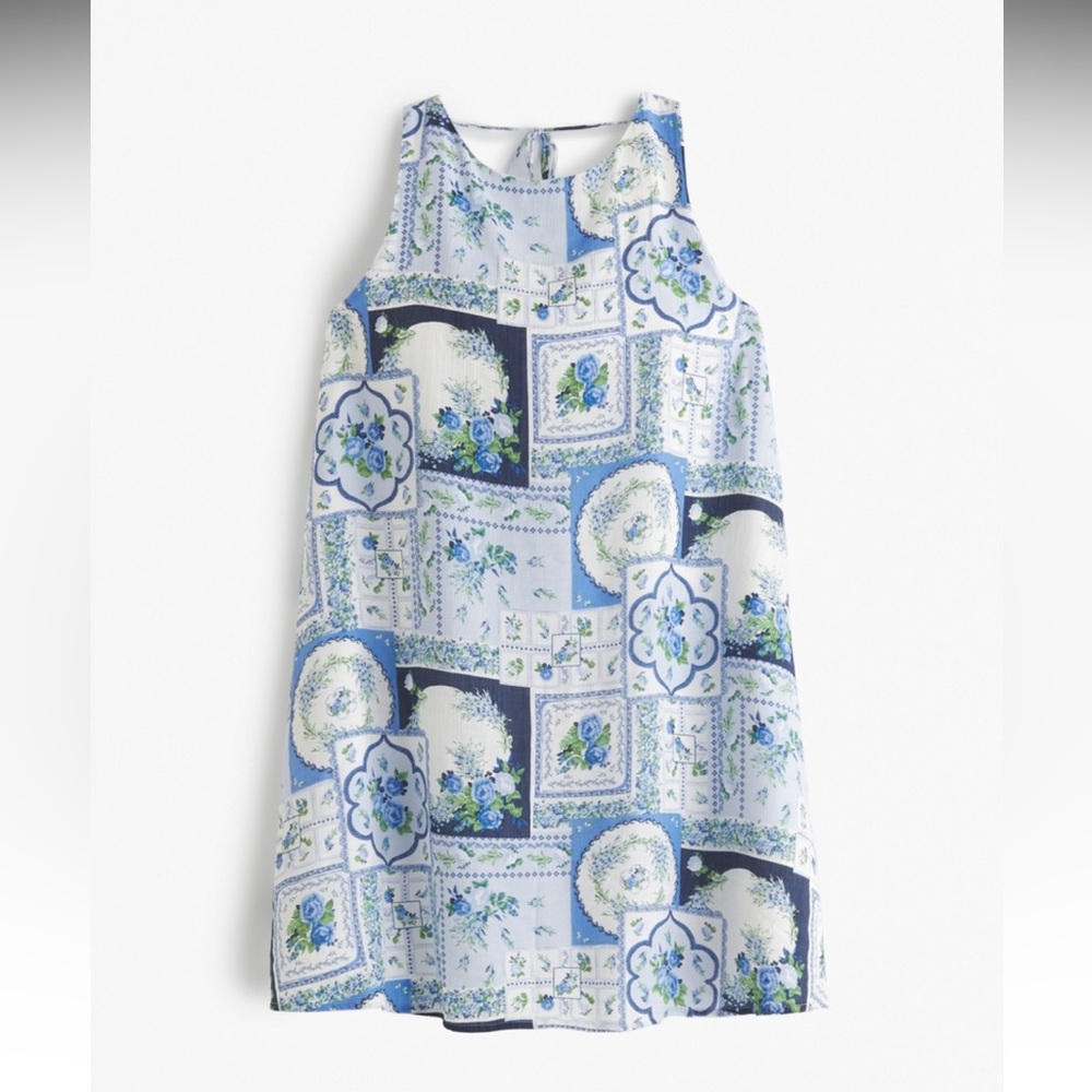 Abercrombie & Fitch Blue Floral Mini Dress